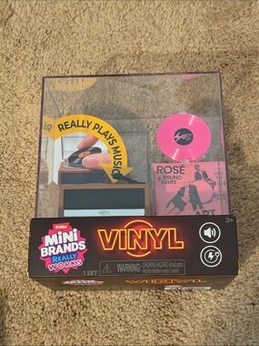 ⭐️ BRAND NEW ⭐️  ZURU Mini Brands Vinyl Record Player  😍  REALLY WORKS  😍